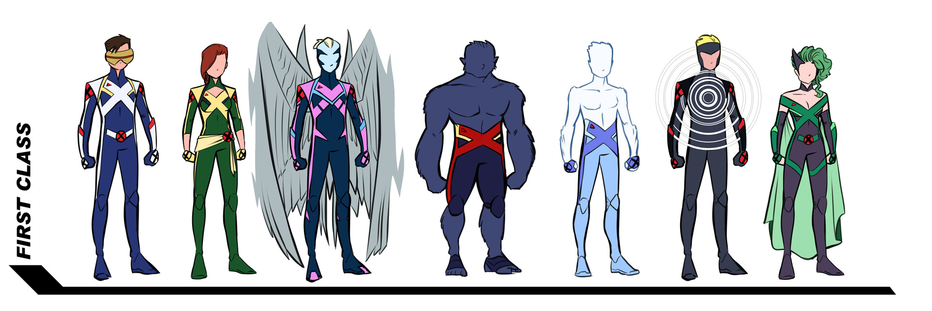 Artstation X Men Redesign Costume Sketches Comfort Love And Adam Withers
