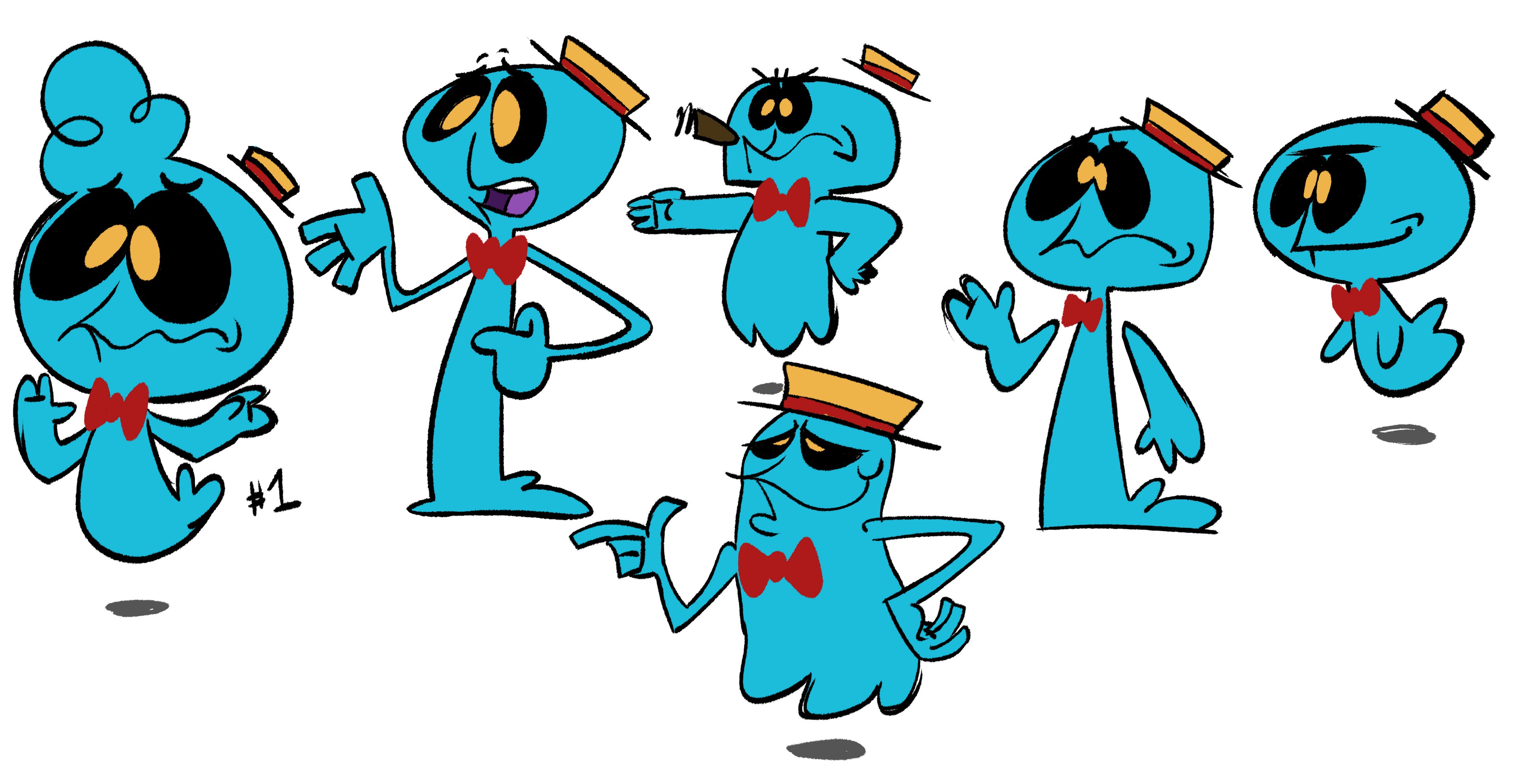 Refined Boo Berry Sketches with Color
