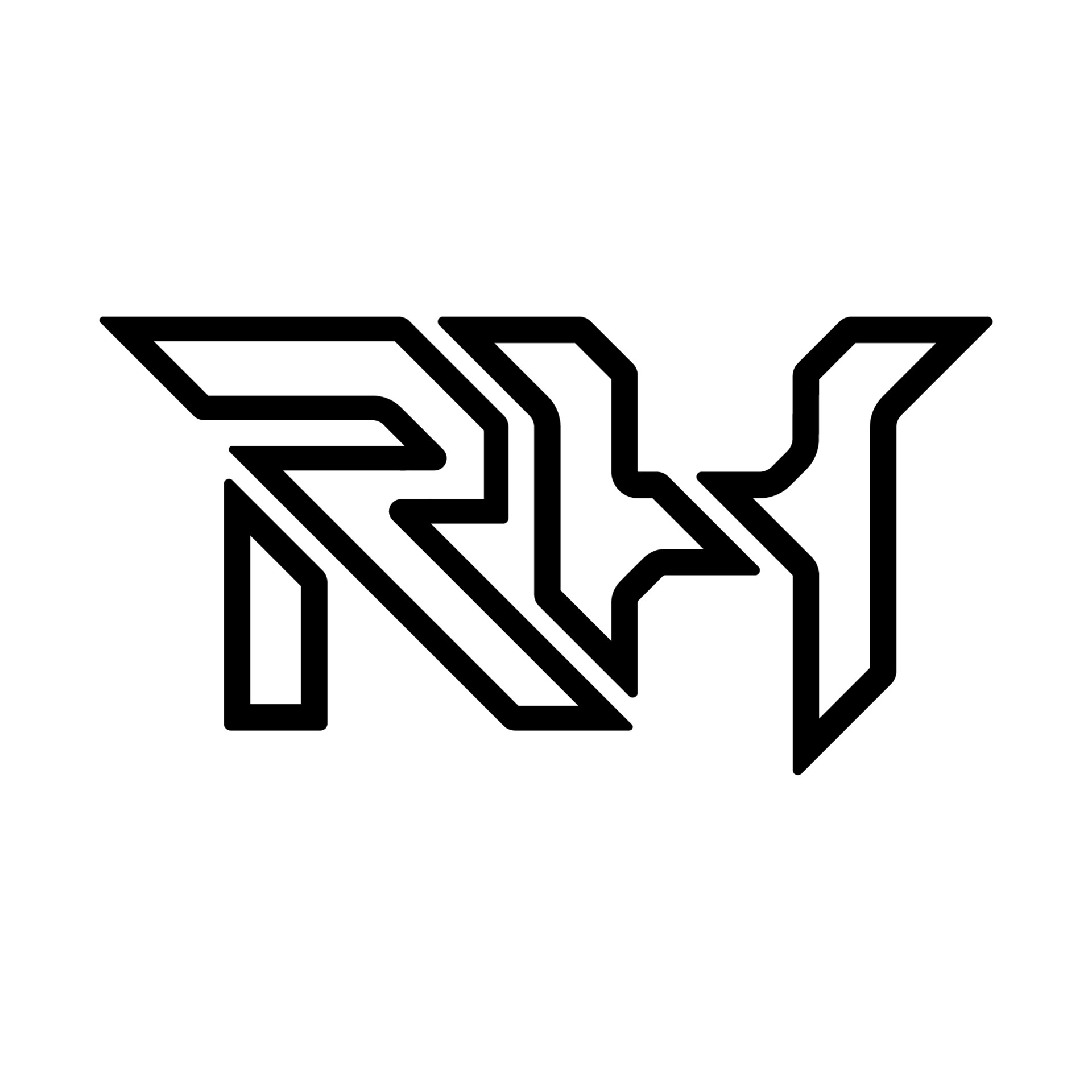 Black RH Logo T-Shirt — RH Guide Service