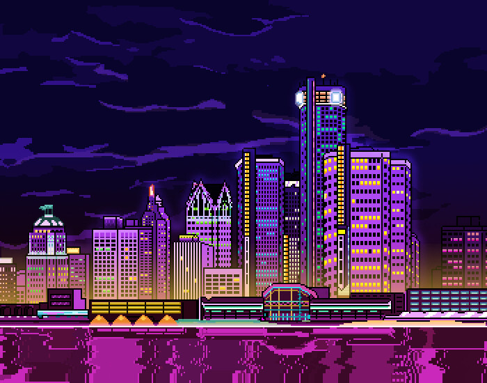 ArtStation - Cityscape Skyline