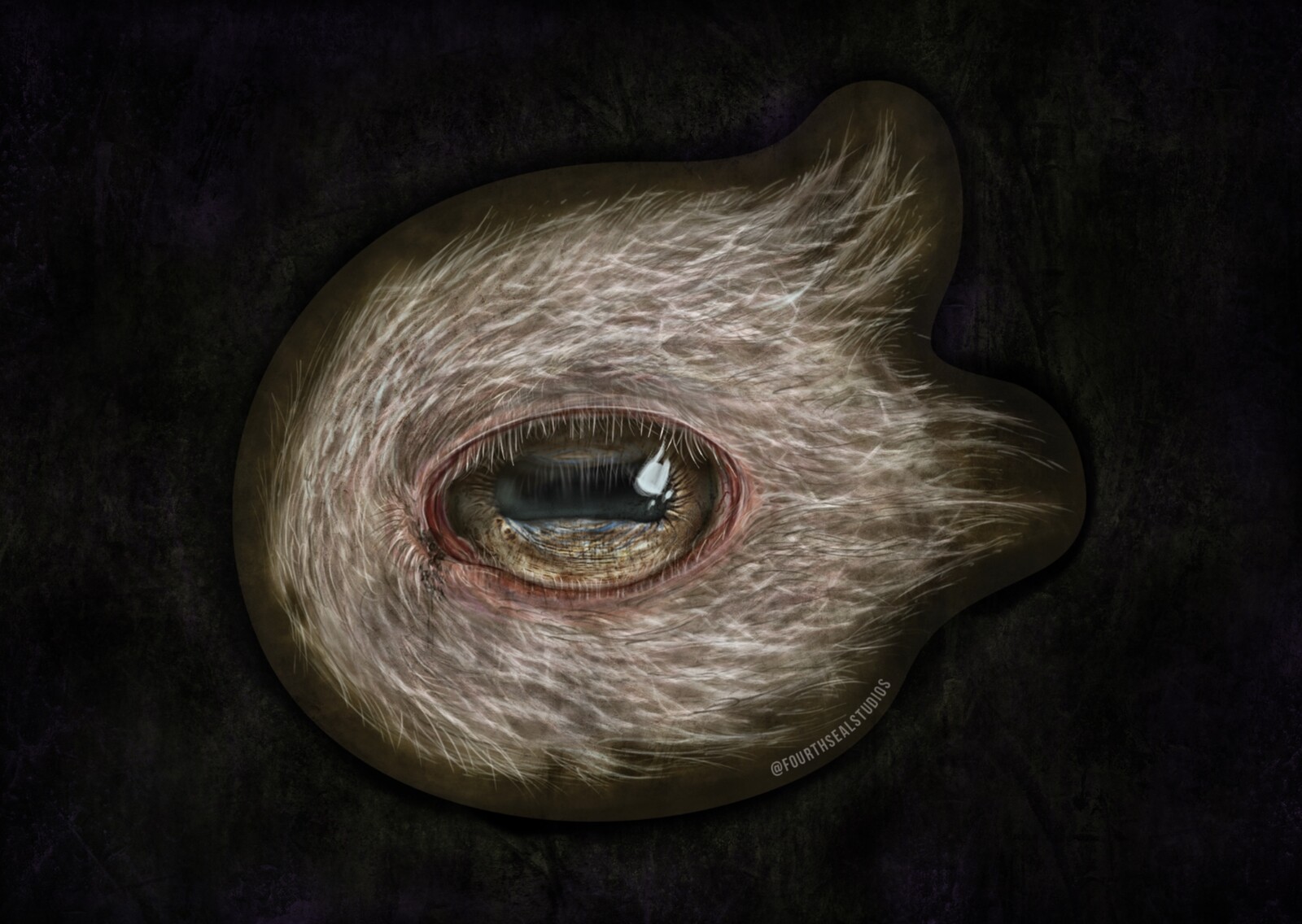 Diseased Goat  Orbital Illustration