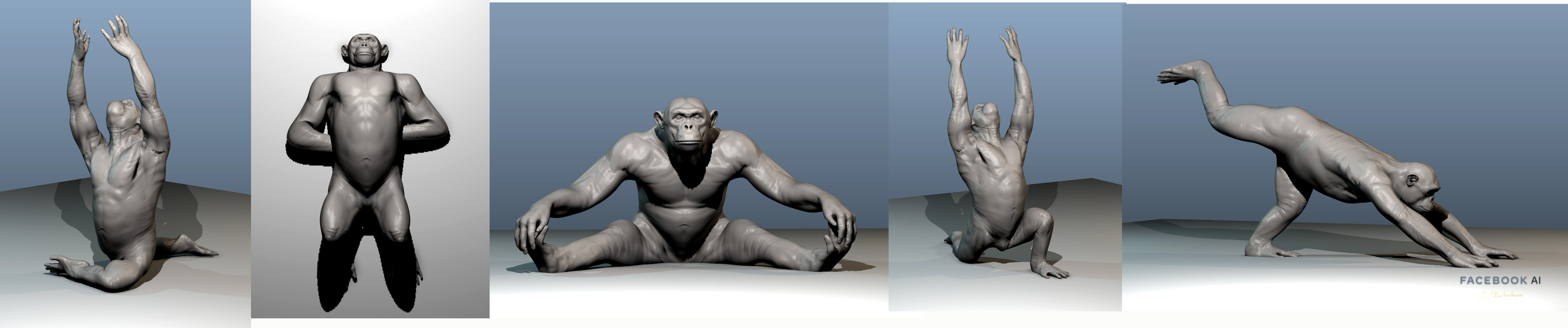 These poses have been used to helped to learn ROM (Range Of Motion) from 3D