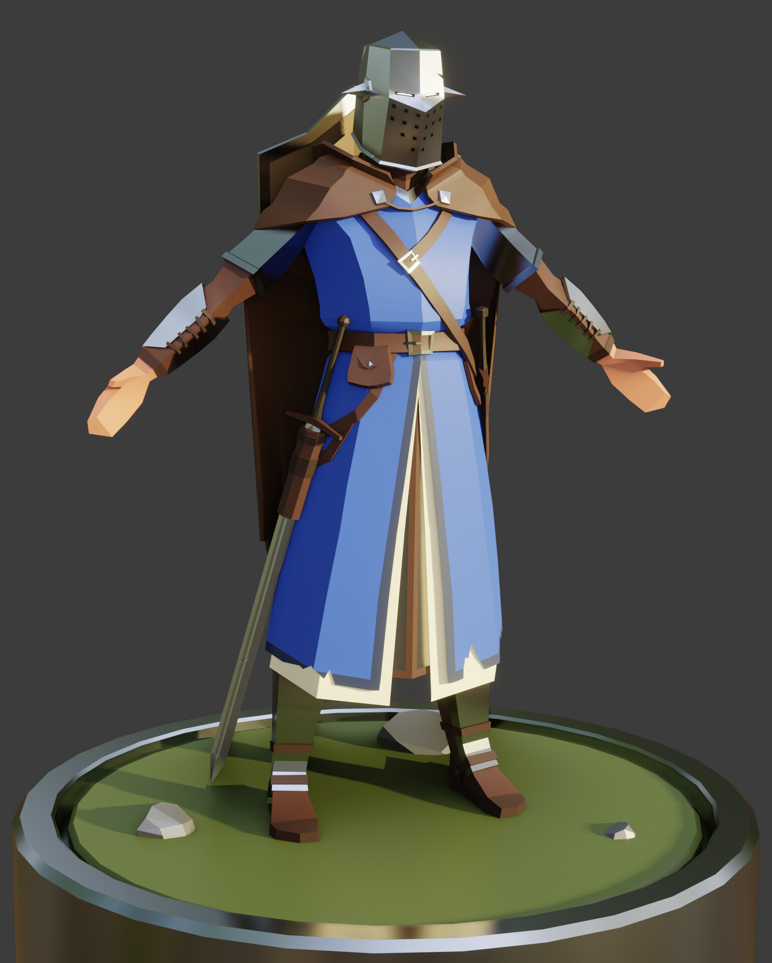 Gaël Gilly - Low Poly Knight