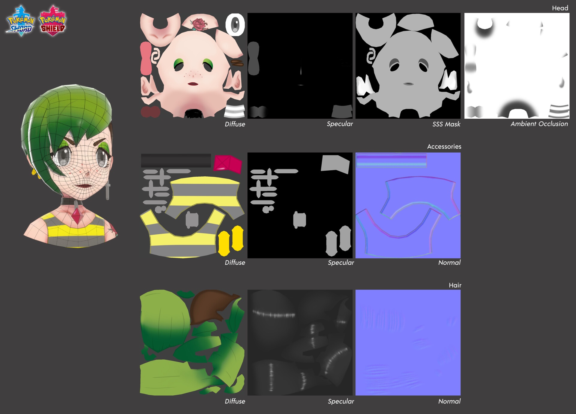 Raquel Gastón Vicente - Roxanne | Pokémon Sword & Shield style