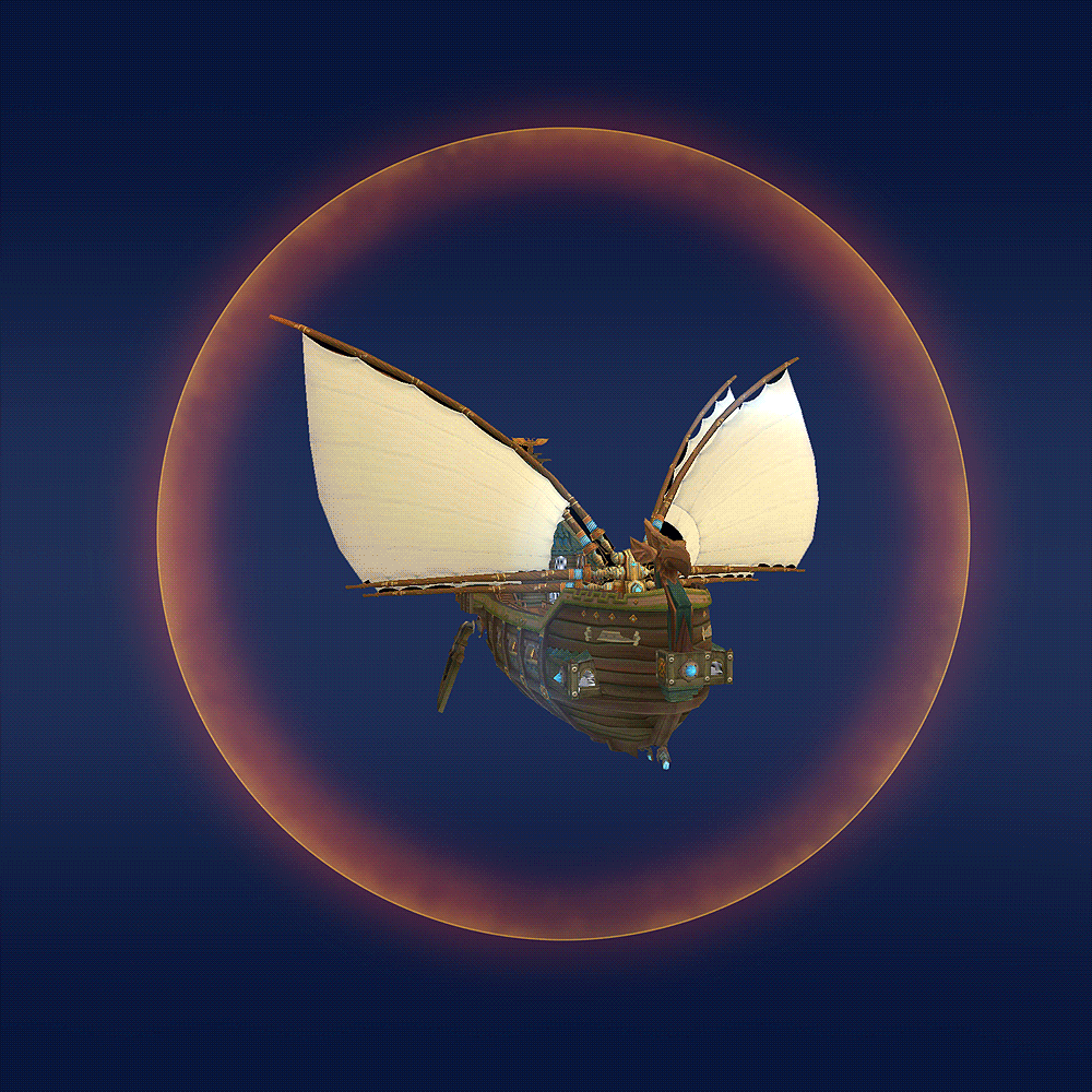 Ship for travel in Astral with a magic shield. When two ships meet, a battle with a shootout and boarding may begin.