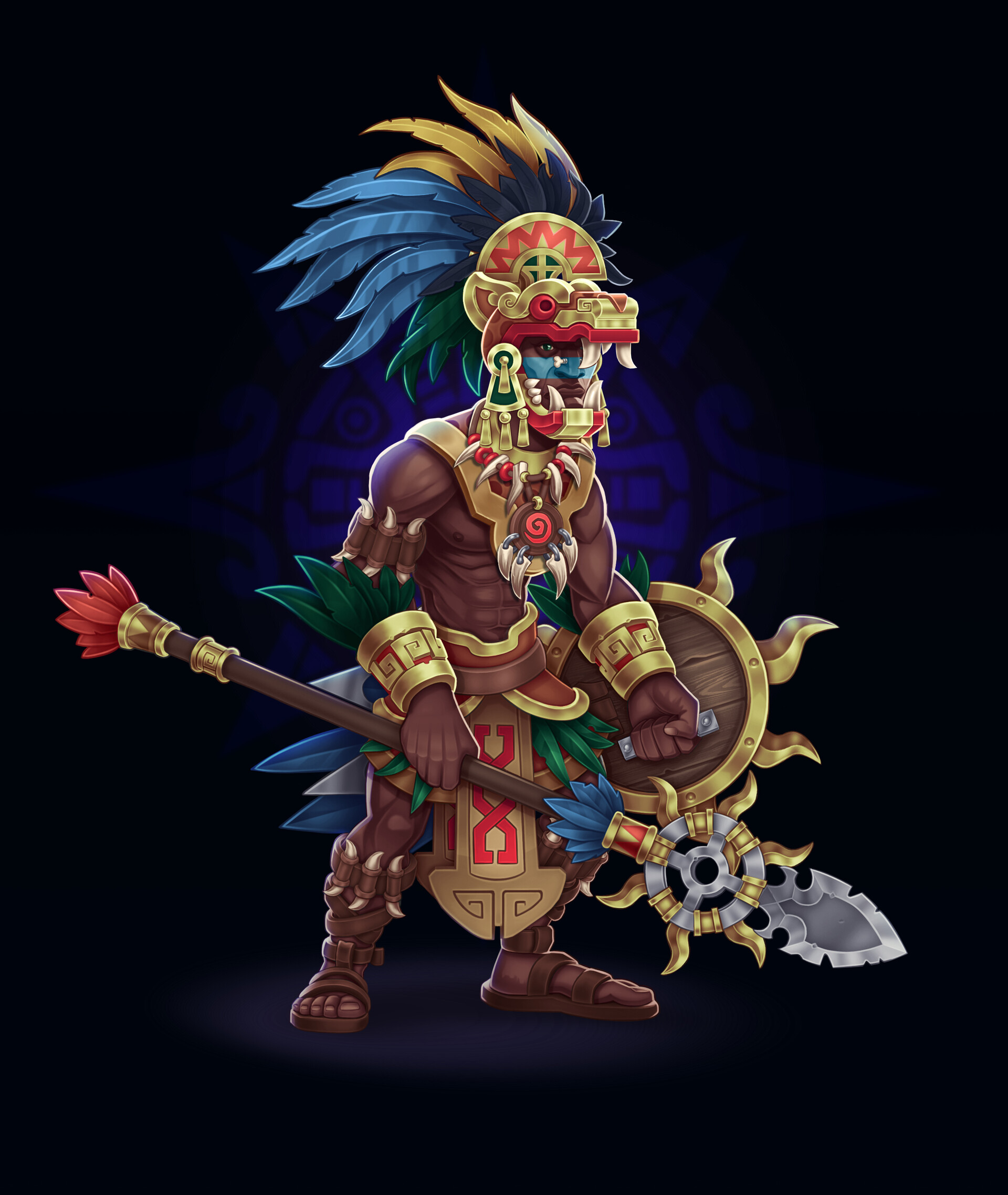 ArtStation - Aztec warriors