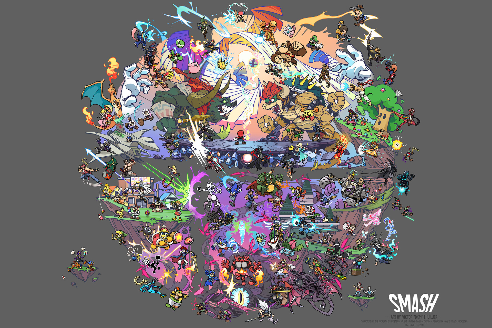 Artstation Super Smash Bros Map