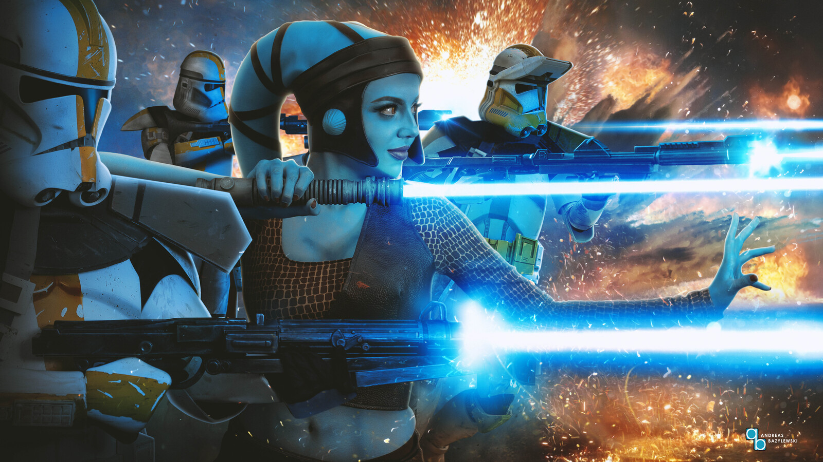 Star Wars The Clone Wars: Aayla Secura and the 327th Star Corps