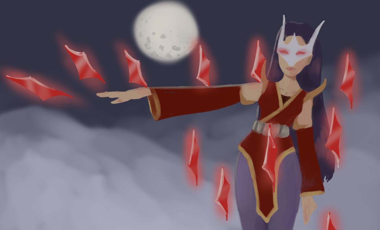 ArtStation - Blood moon Irelia