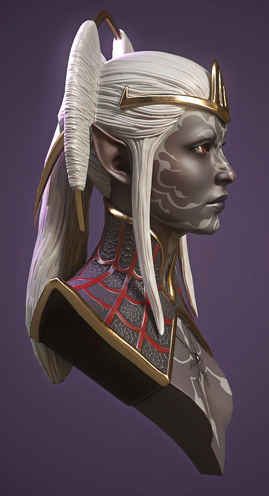 Jason Smith - Drow Priestess of Lolth Bust