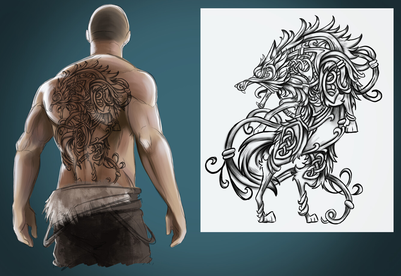 ArtStation - Assassin's Creed Valhalla Tattoo contest 2021
