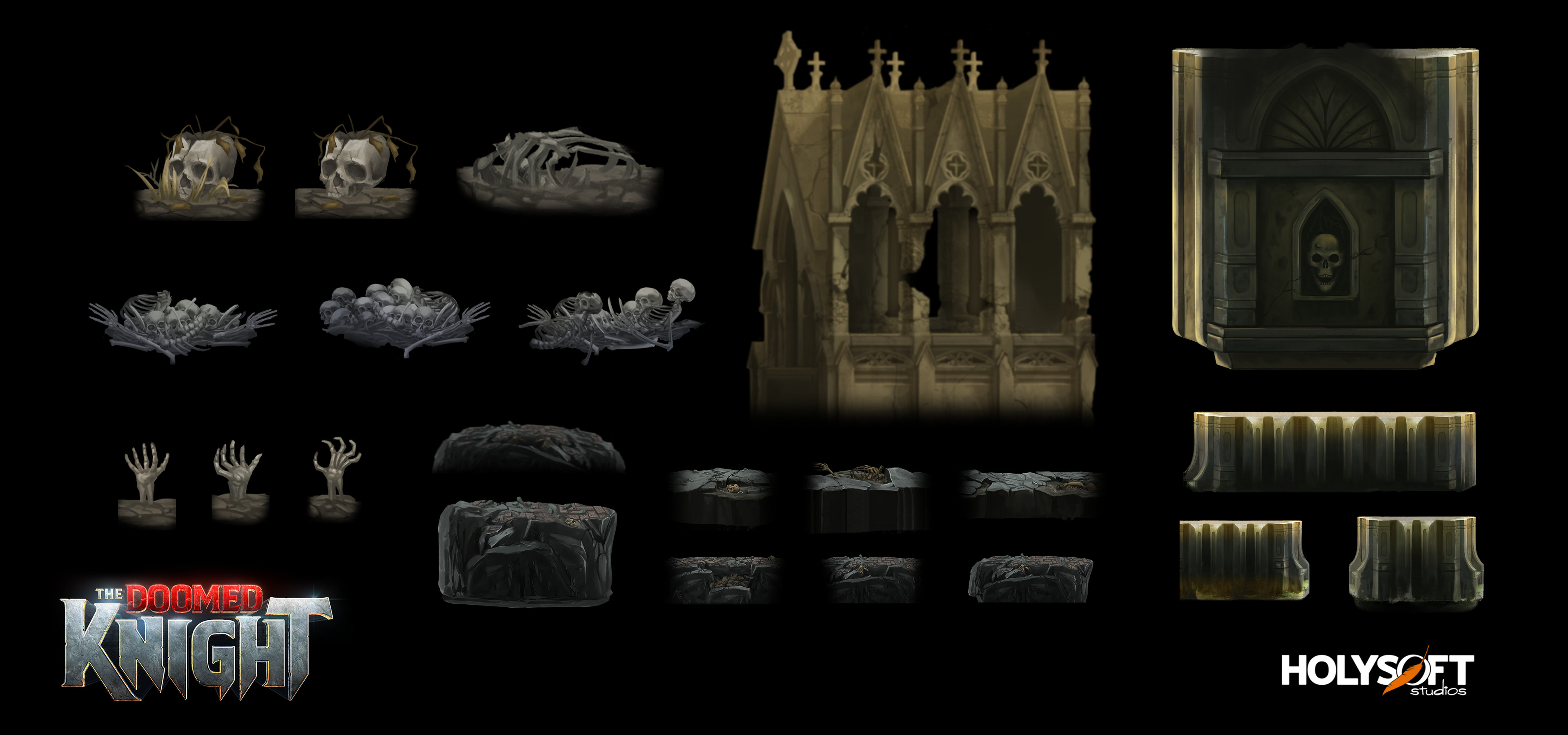 Doomed Knight  Game Environment 
Necropolis Asset Library 2