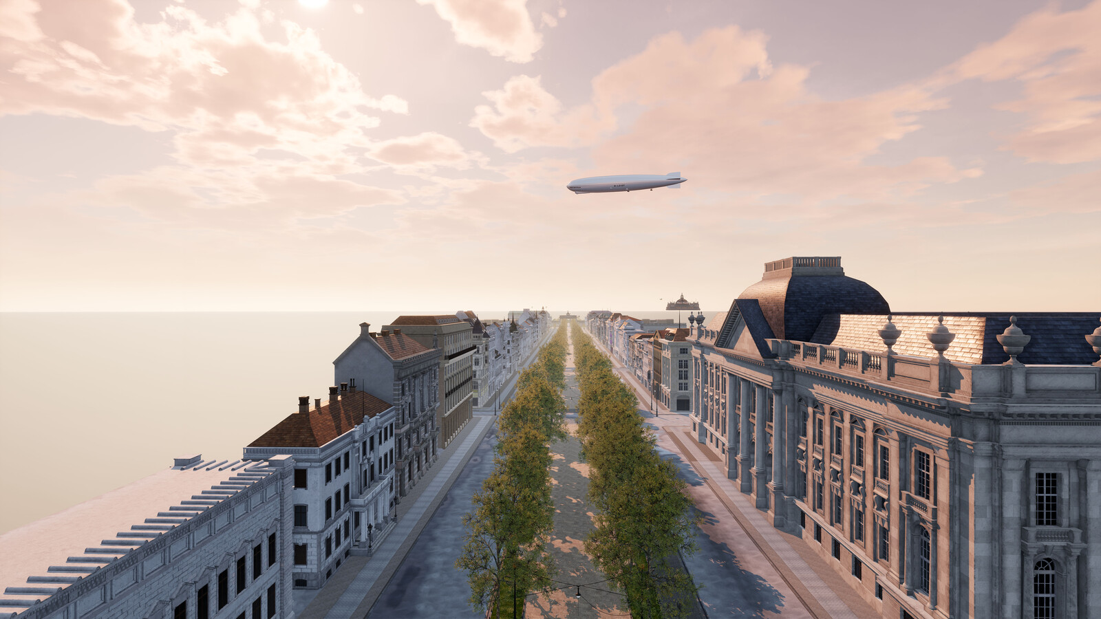 1 Kilometer of historically accurate reconstructed architecture