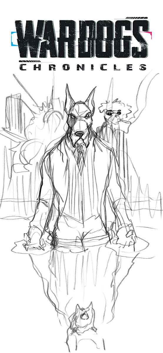 Wardogs Chronicles #3 cover sketch