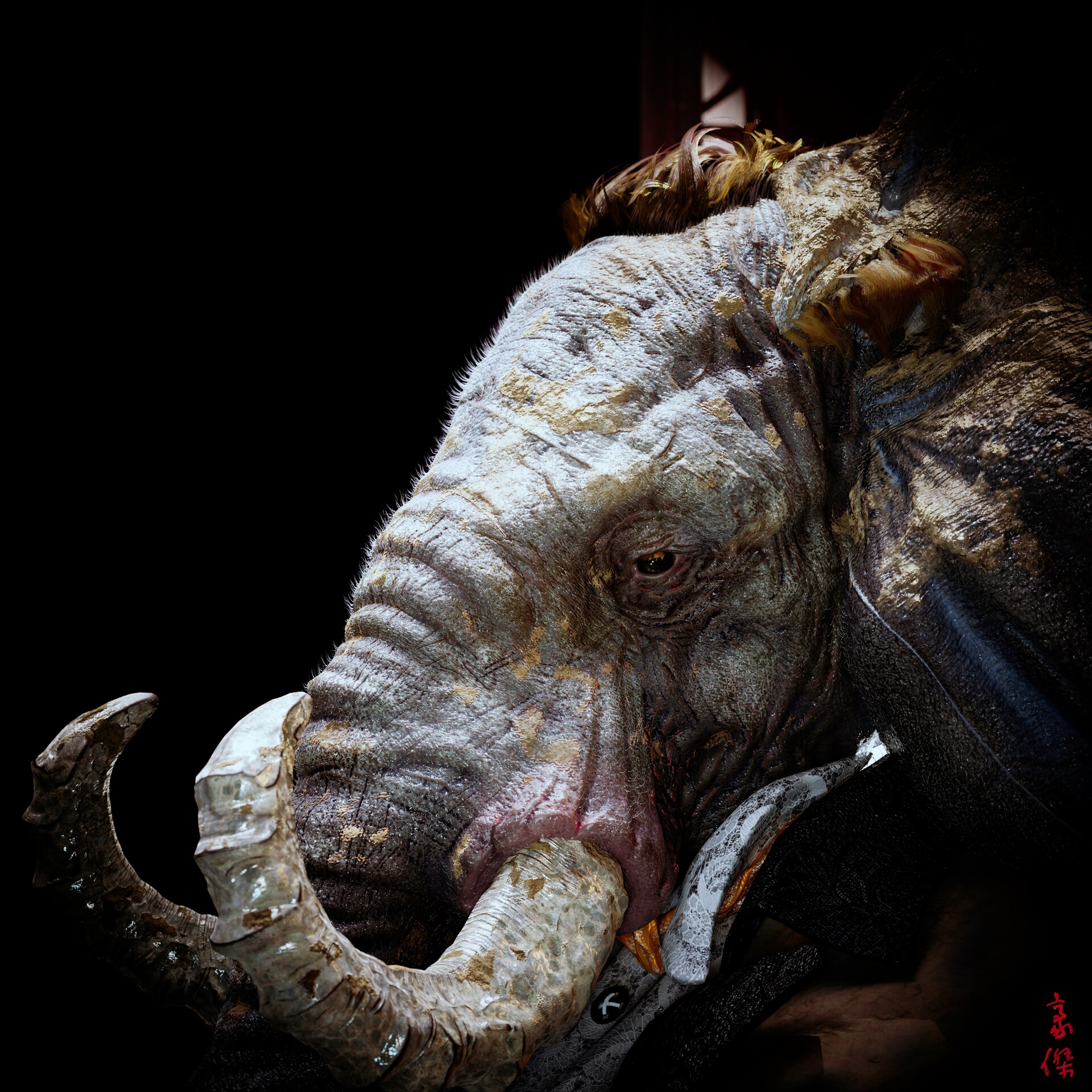 Artstation 宇宙乐队 三角铁乐手 象先生