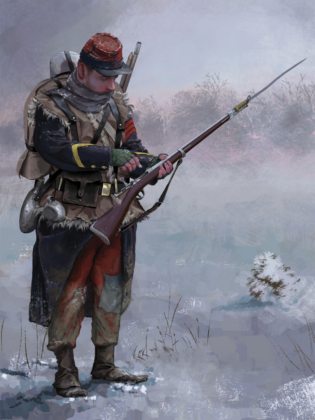 French Republican Infantryman (Winter 1871)