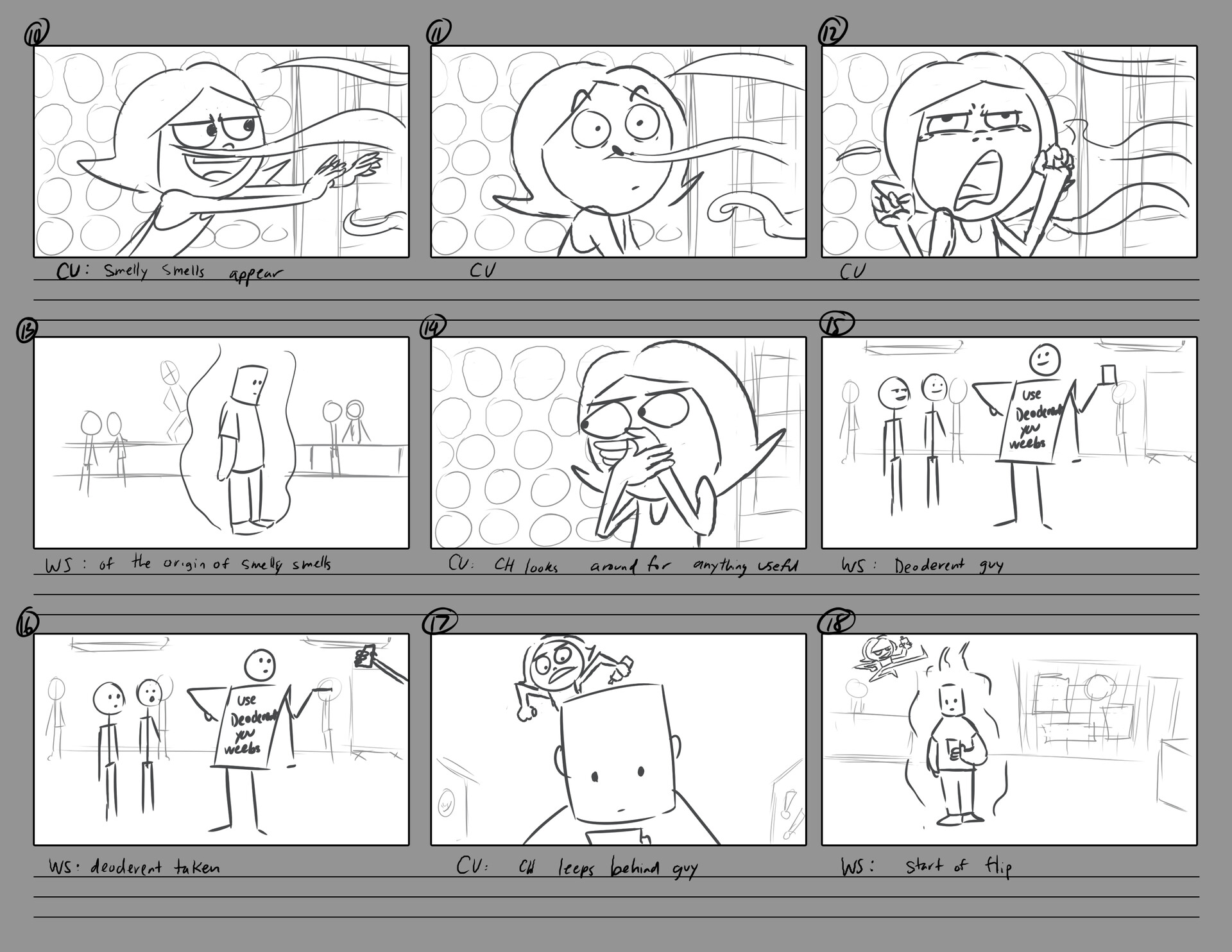 Apple Pages Japanese Anime Storyboard Template for 2.00:1 aspect ratio on  DIN A4 vertical