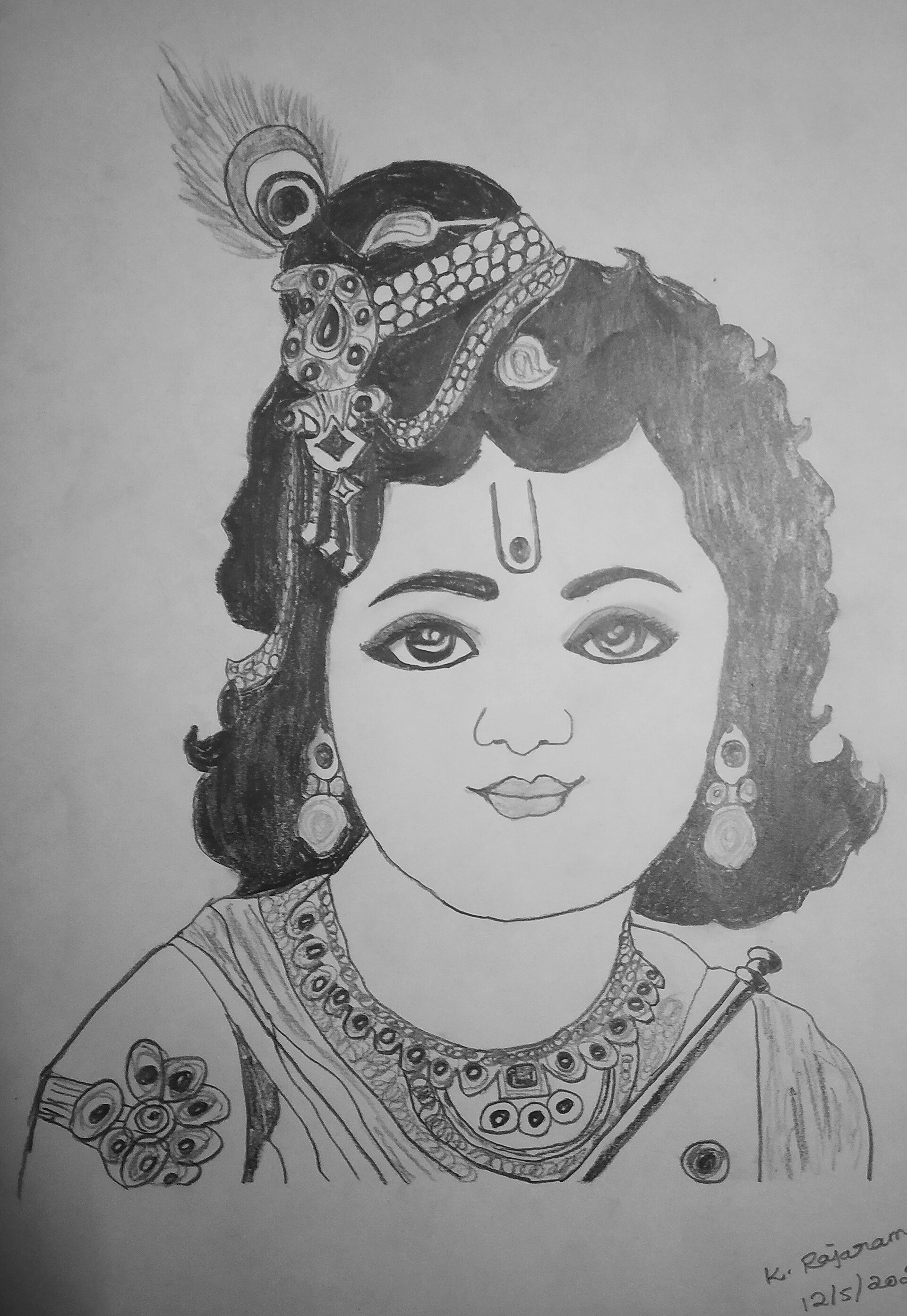 ArtStation - Krishna sketch