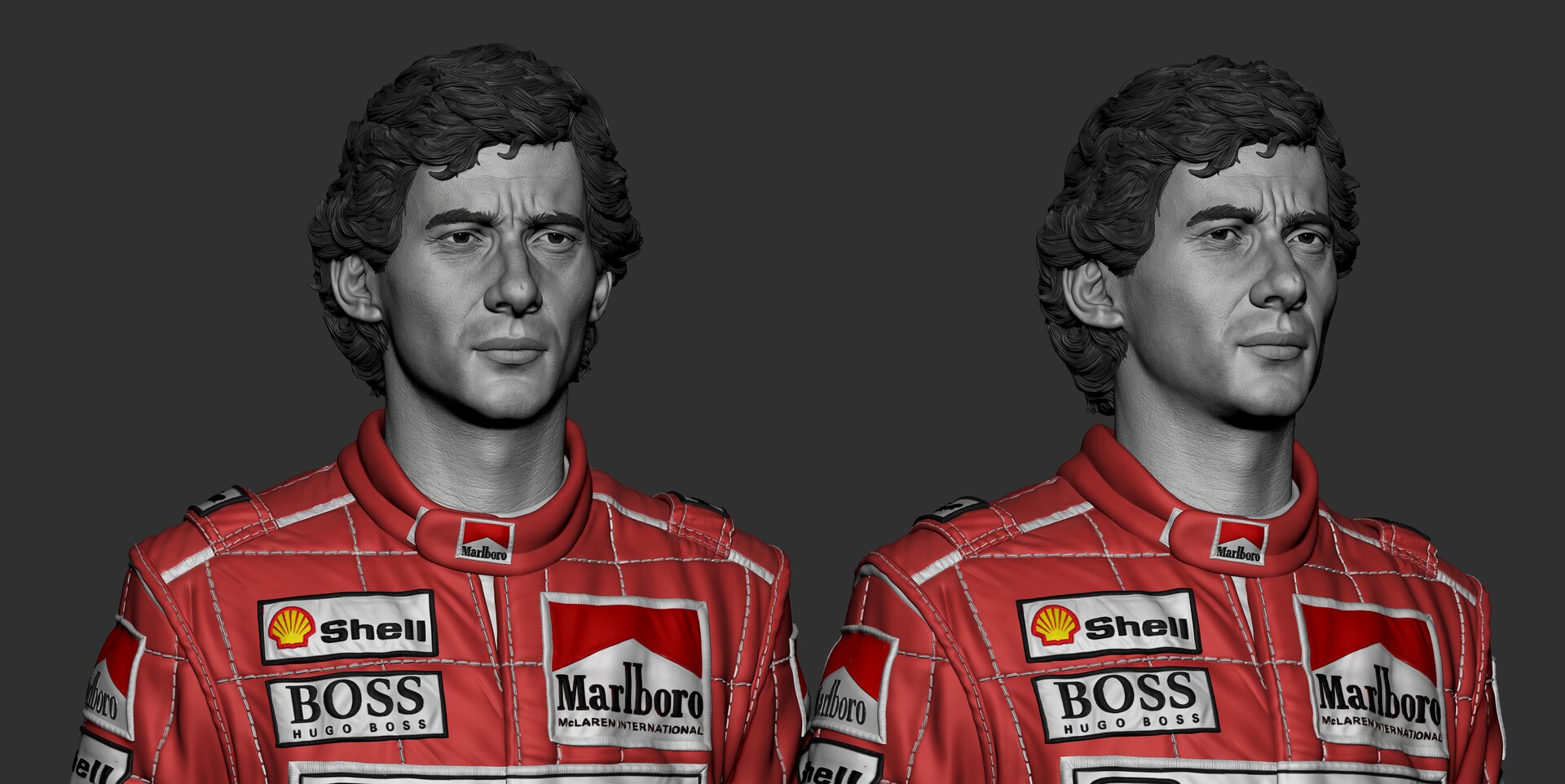 Luis Silveira - Ayrton Senna 1/6 Head Sculpt Luis Silveira - Ayrton Senna 1/6 Head Sculpt