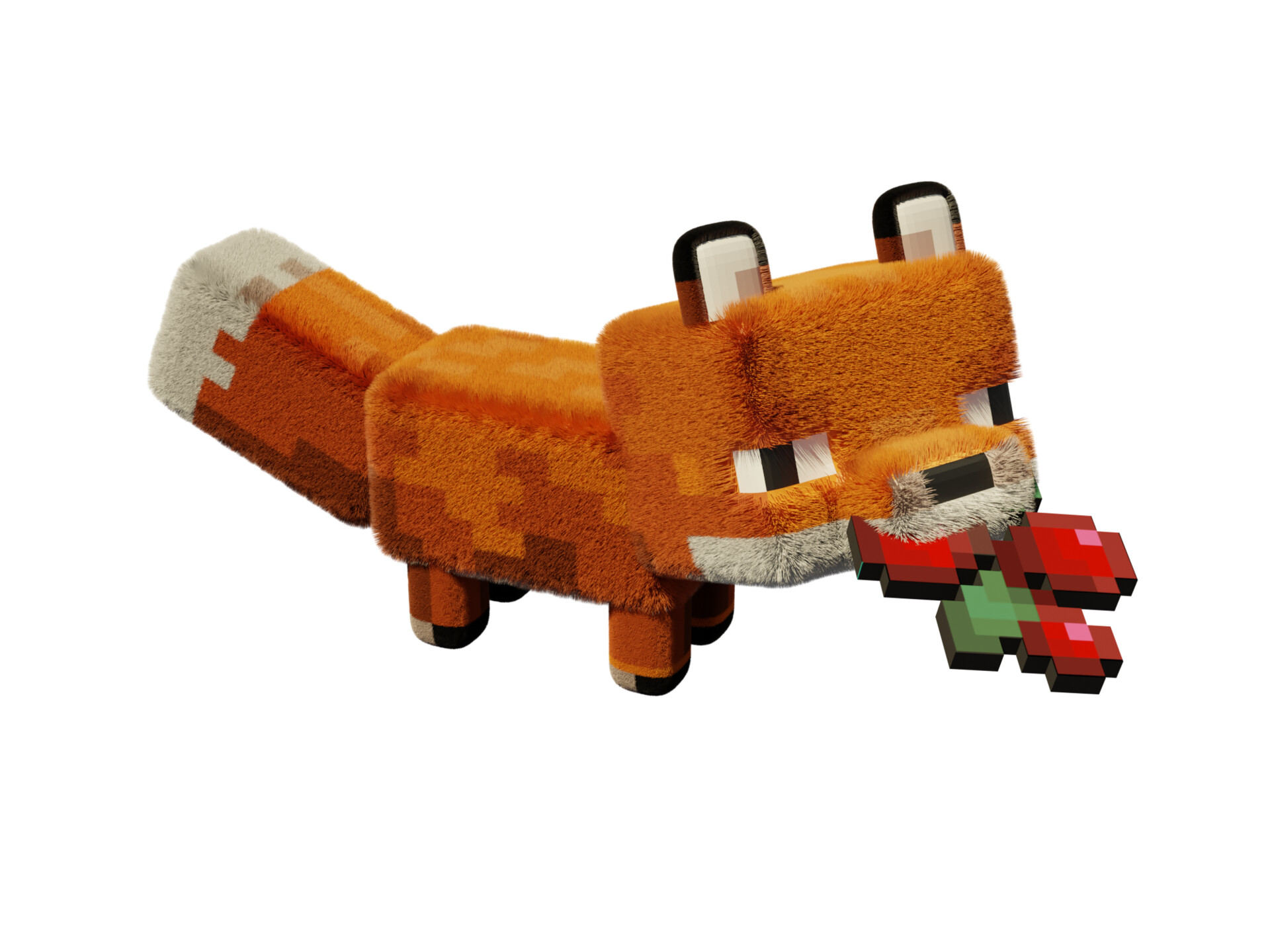 ArtStation - Minecraft Fox