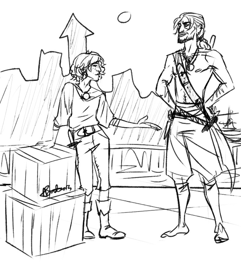 10 minute pirate sketches xD