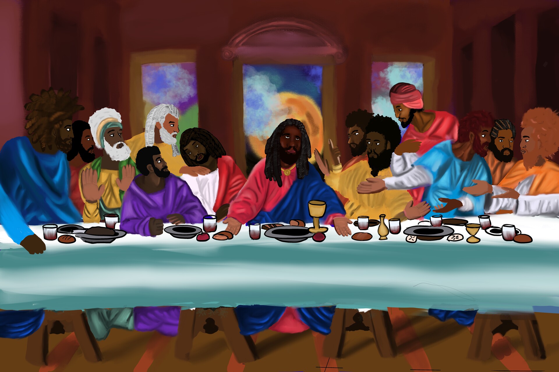 Olympics 2024 Last Supper Depiction Janey Annalee