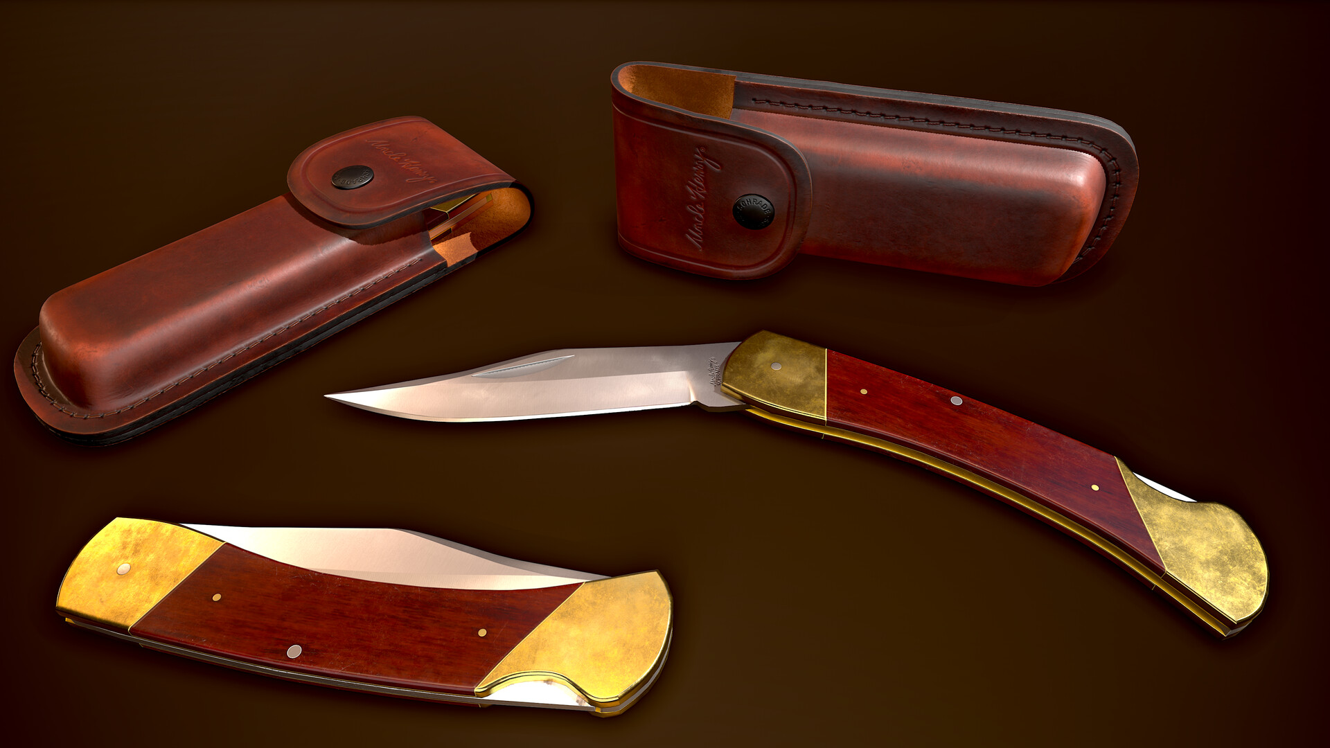 ArtStation Schrade Uncle Henry LB7 Hunting Knife