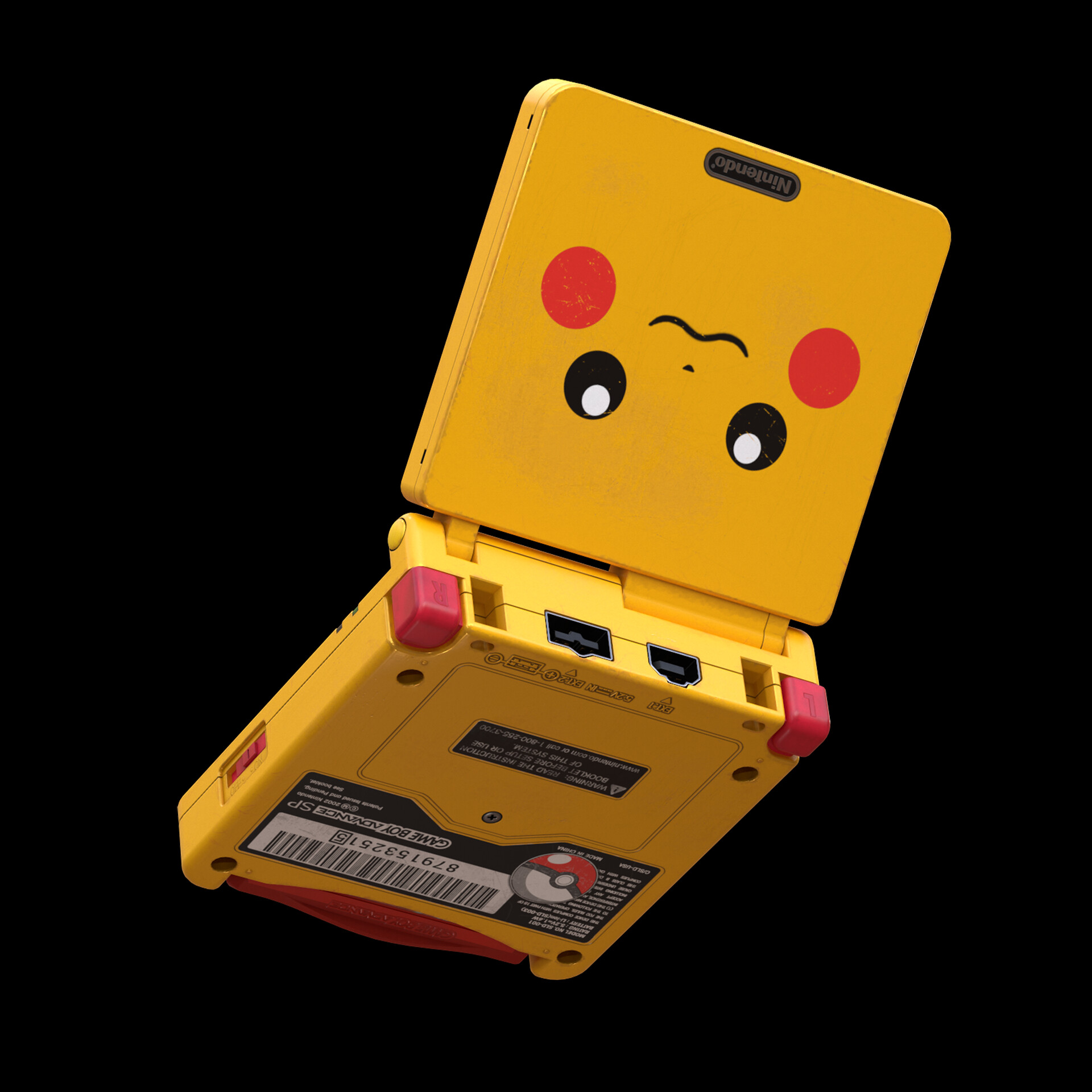 Shane Deptula Gameboy Advance SP Pikachu