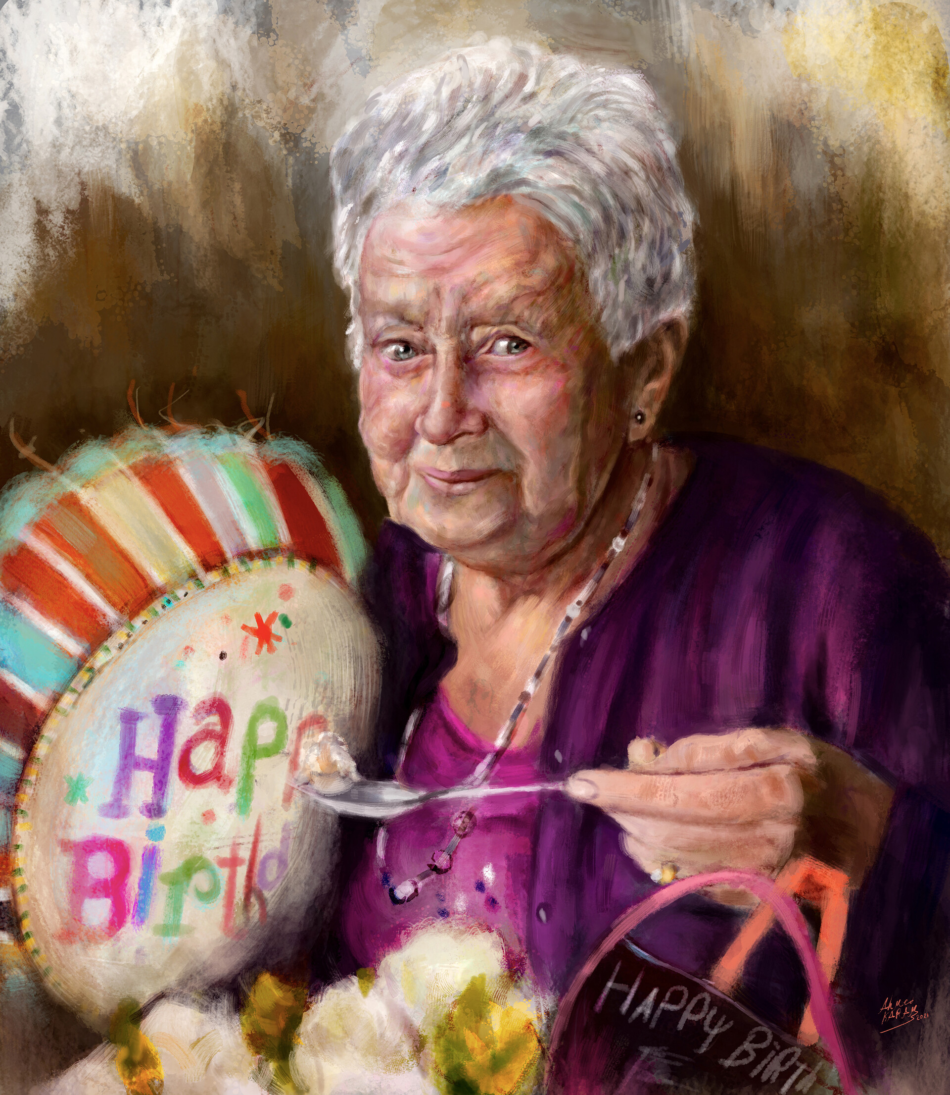 ArtStation Commissioned Painting direct to print on canvas 150 x 130 cm