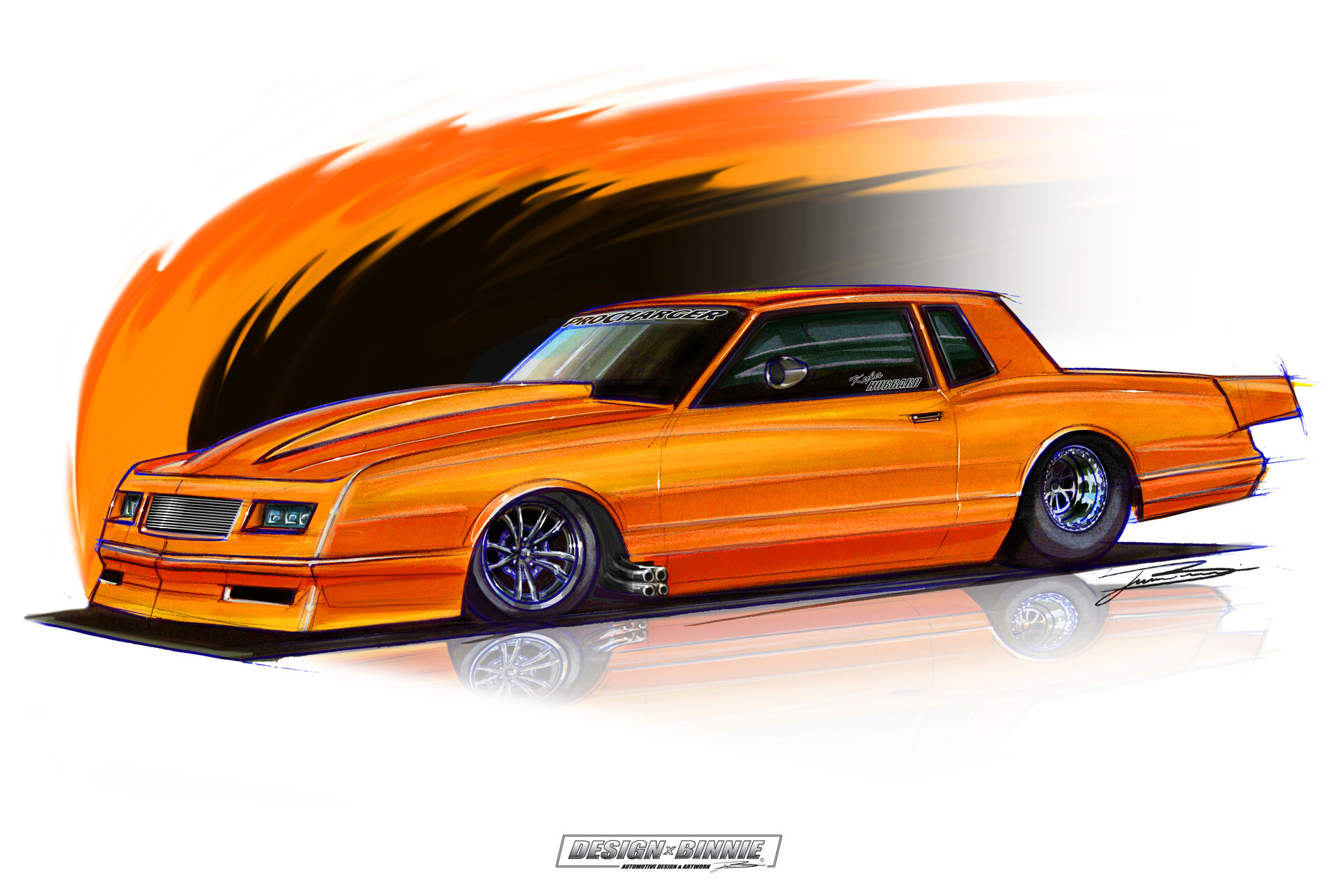 ArtStation Kyla Hubbard's Chevy Monte Carlo