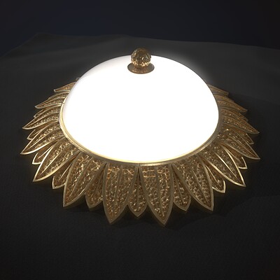 Hammered Ceiling Light