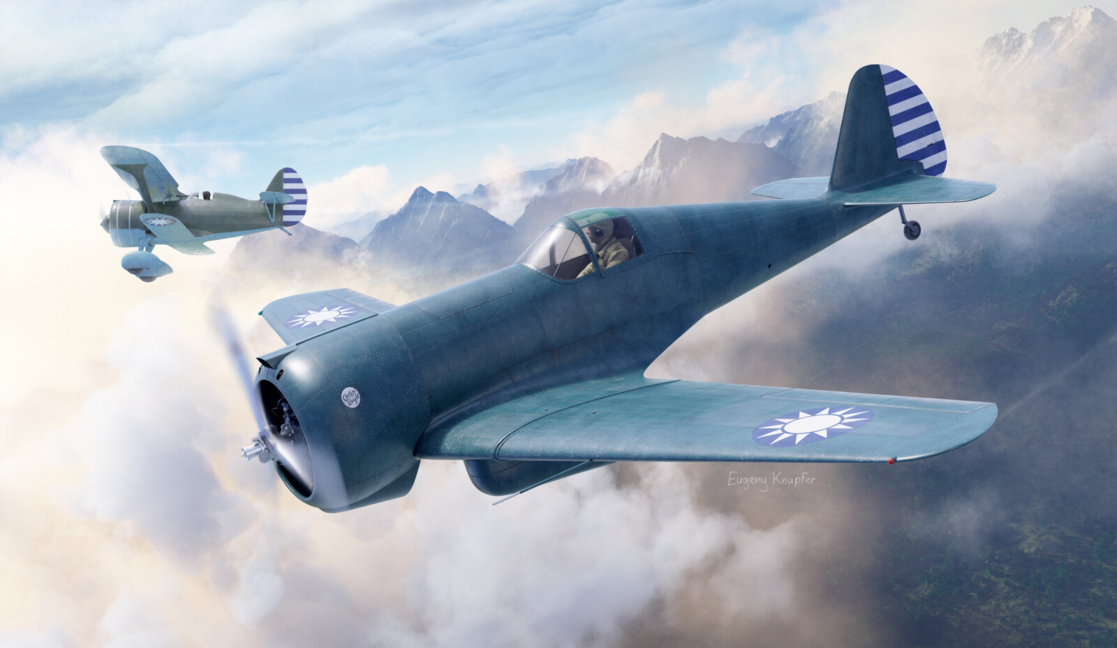 Eugeny Knupfer - Curtiss-Wright CW-21 prototype