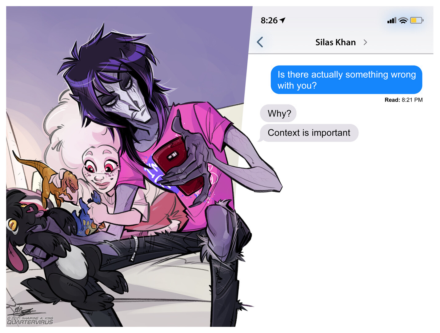 I mean, Laz technically isn't wrong.

But neither is Silas.
