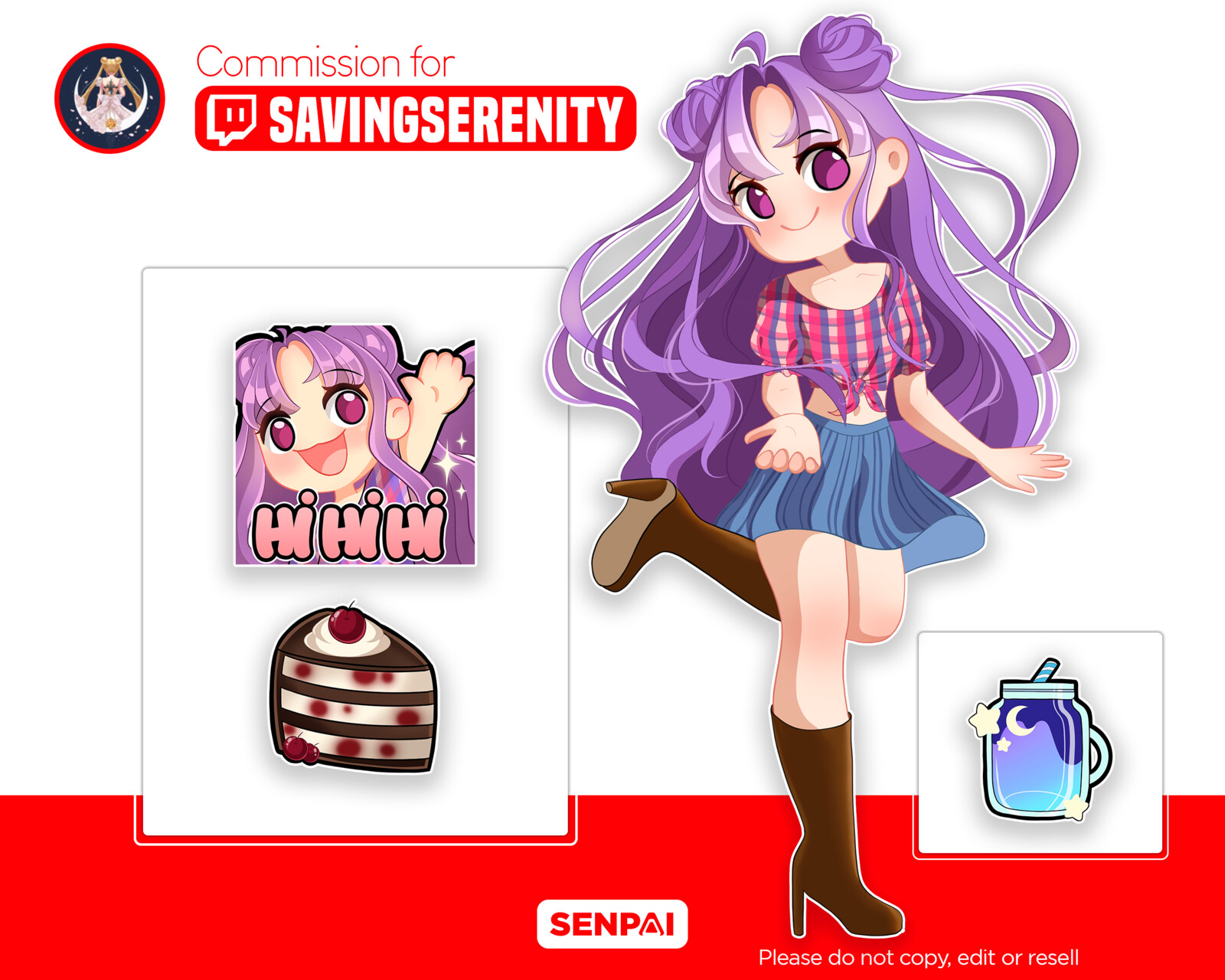 Studio Senpai - Stream Pack Chibi and Emotes