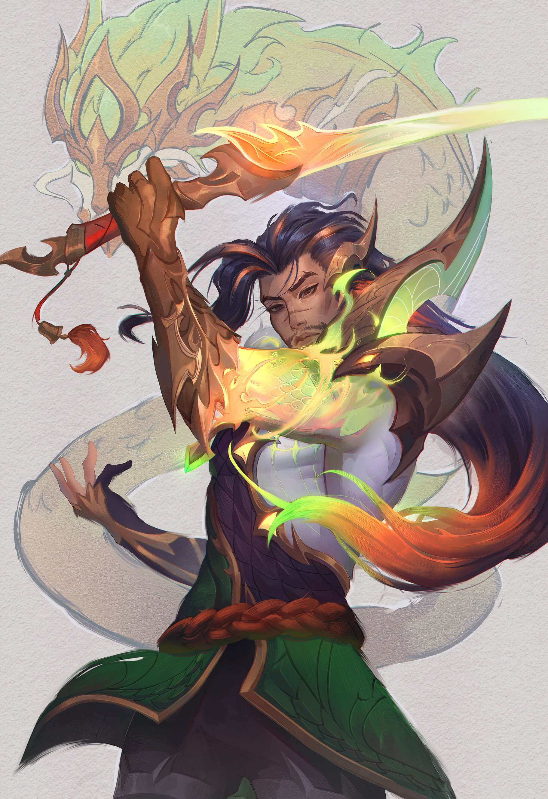 ArtStation - Truth Dragon Yasuo