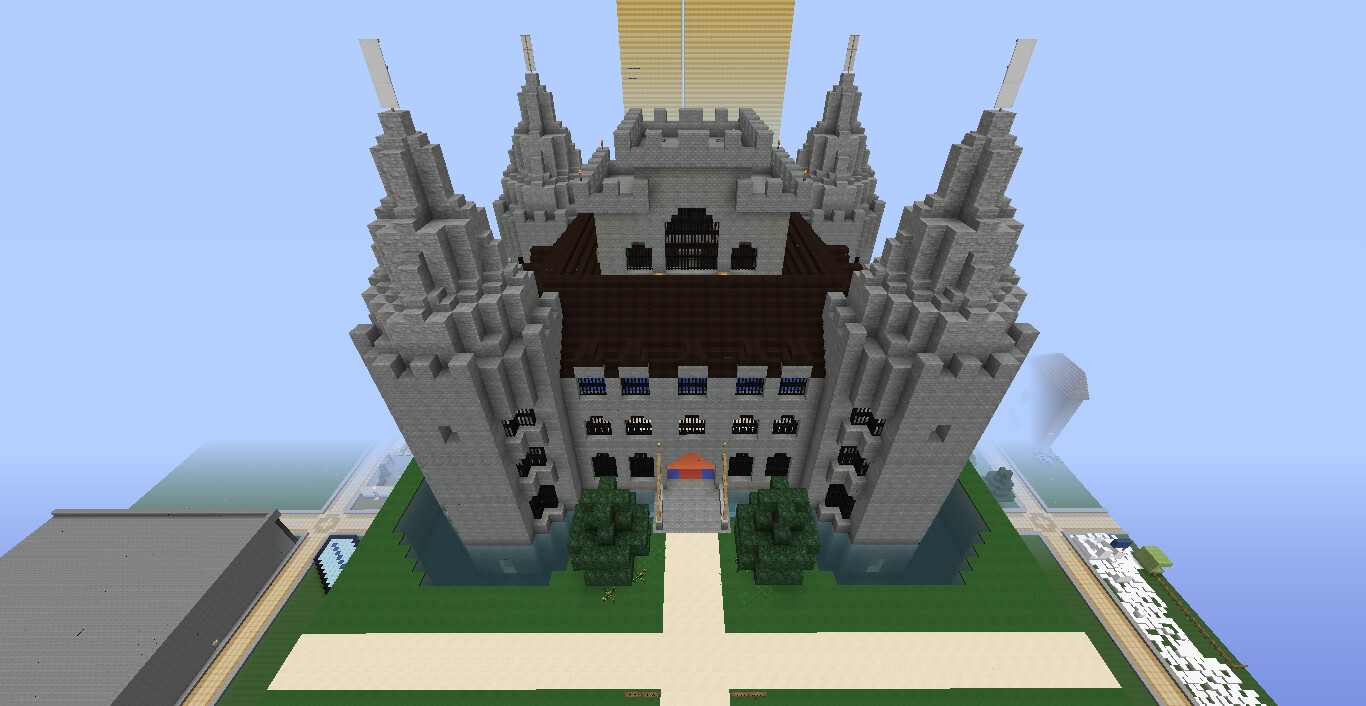 ArtStation - Minecraft Deepslate Castle