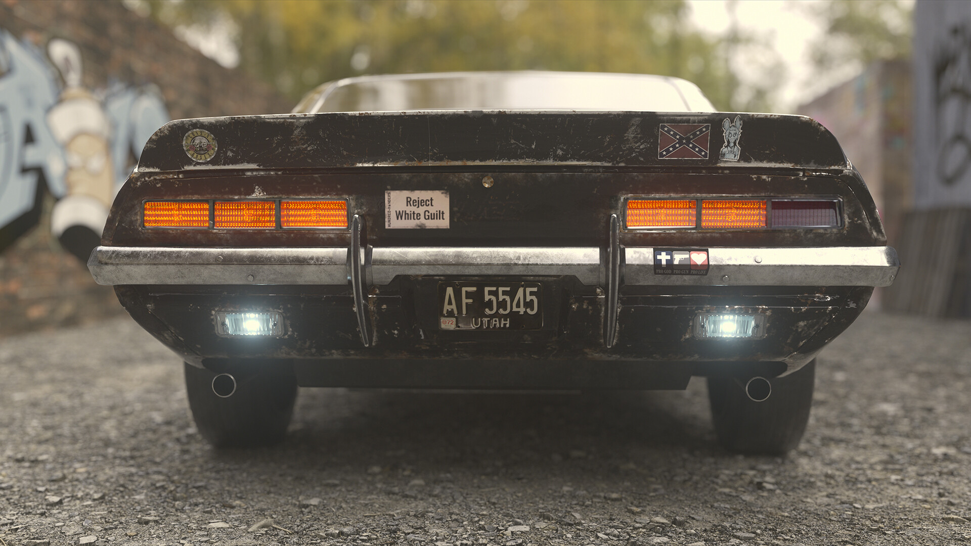 ArtStation - White Trash Camaro