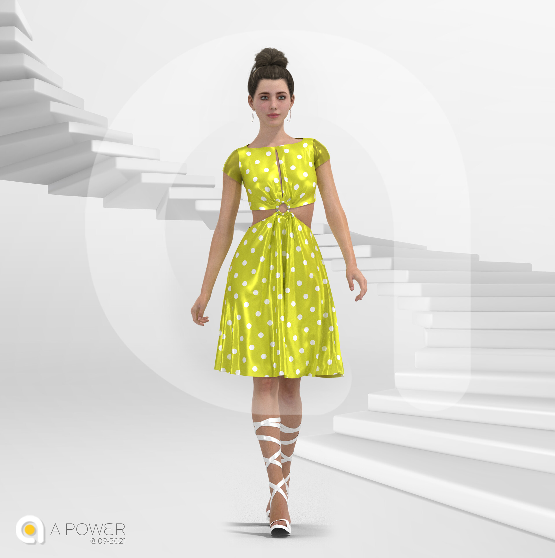 ArtStation - Pokka Dot Dress
