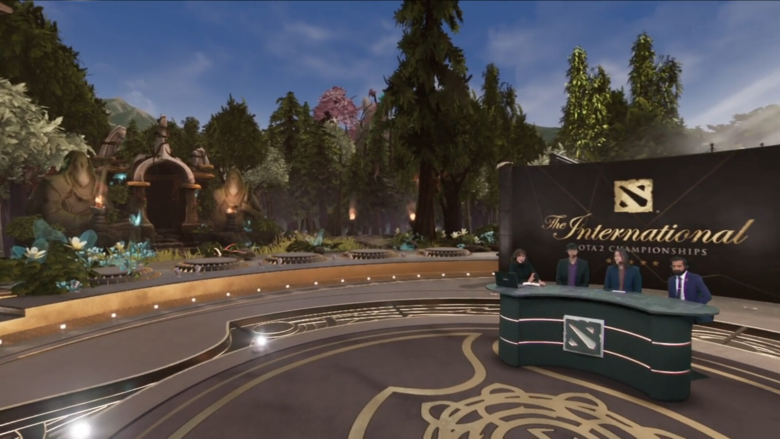 Screenshot from the TI10 livestream!