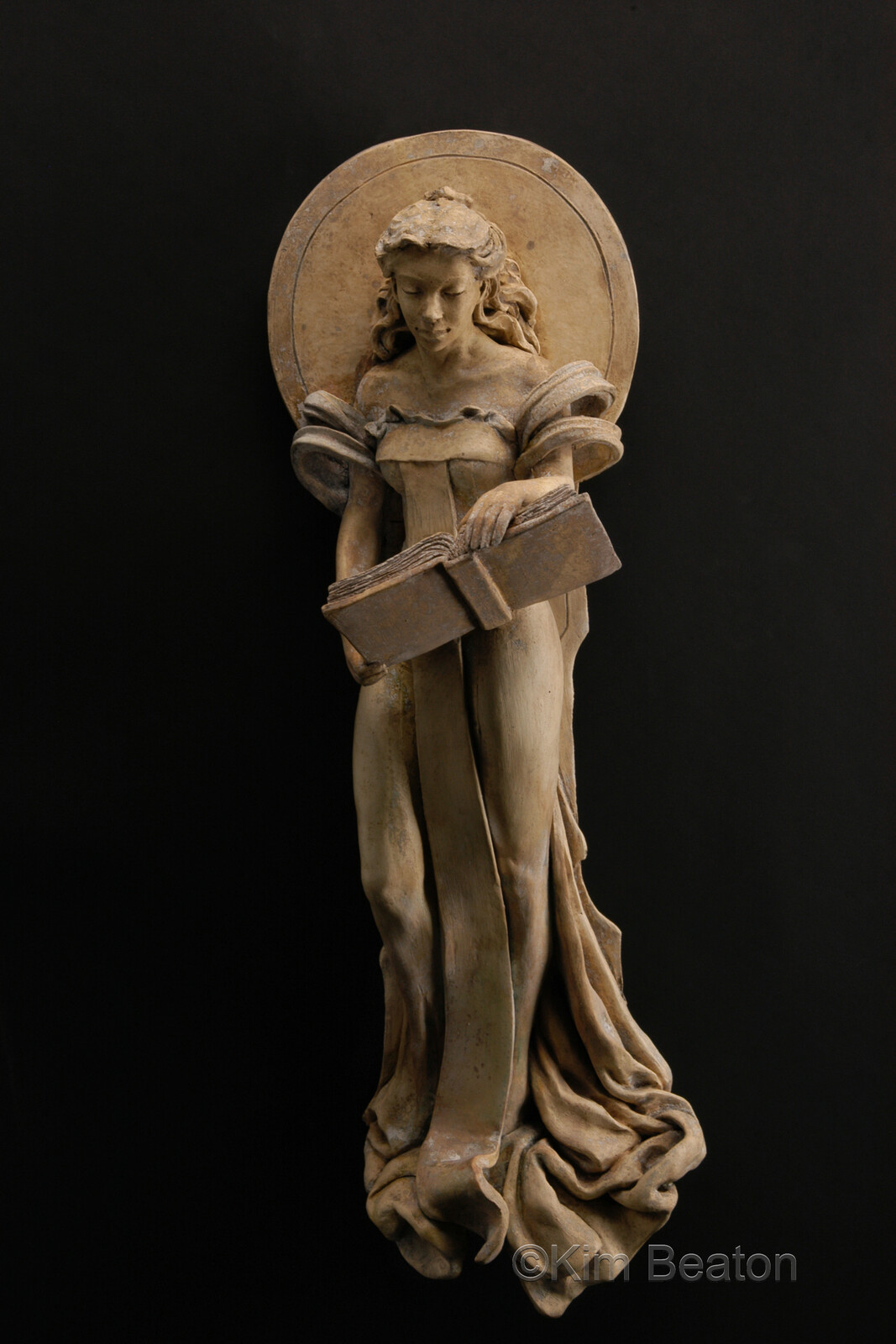 Ceramic sculpture of the famous genius, mathematician, philosopher and astronomer in late 4th-century Roman Egypt. 