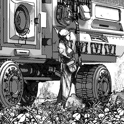 Manga Style Troop Transport