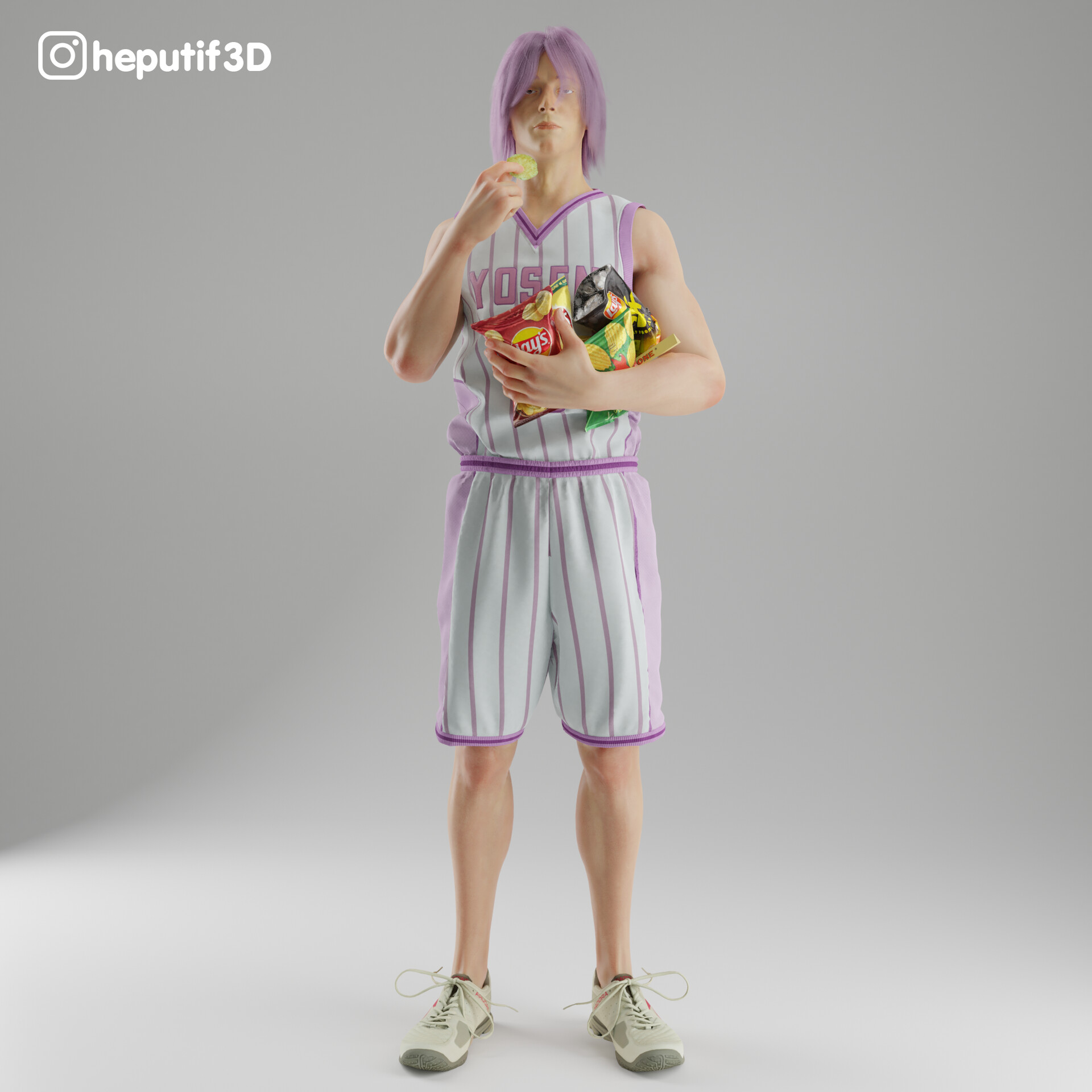 heputiff - Murasakibara Atsushi 3D / Kuroko no Basuke, image size:1920x1920
