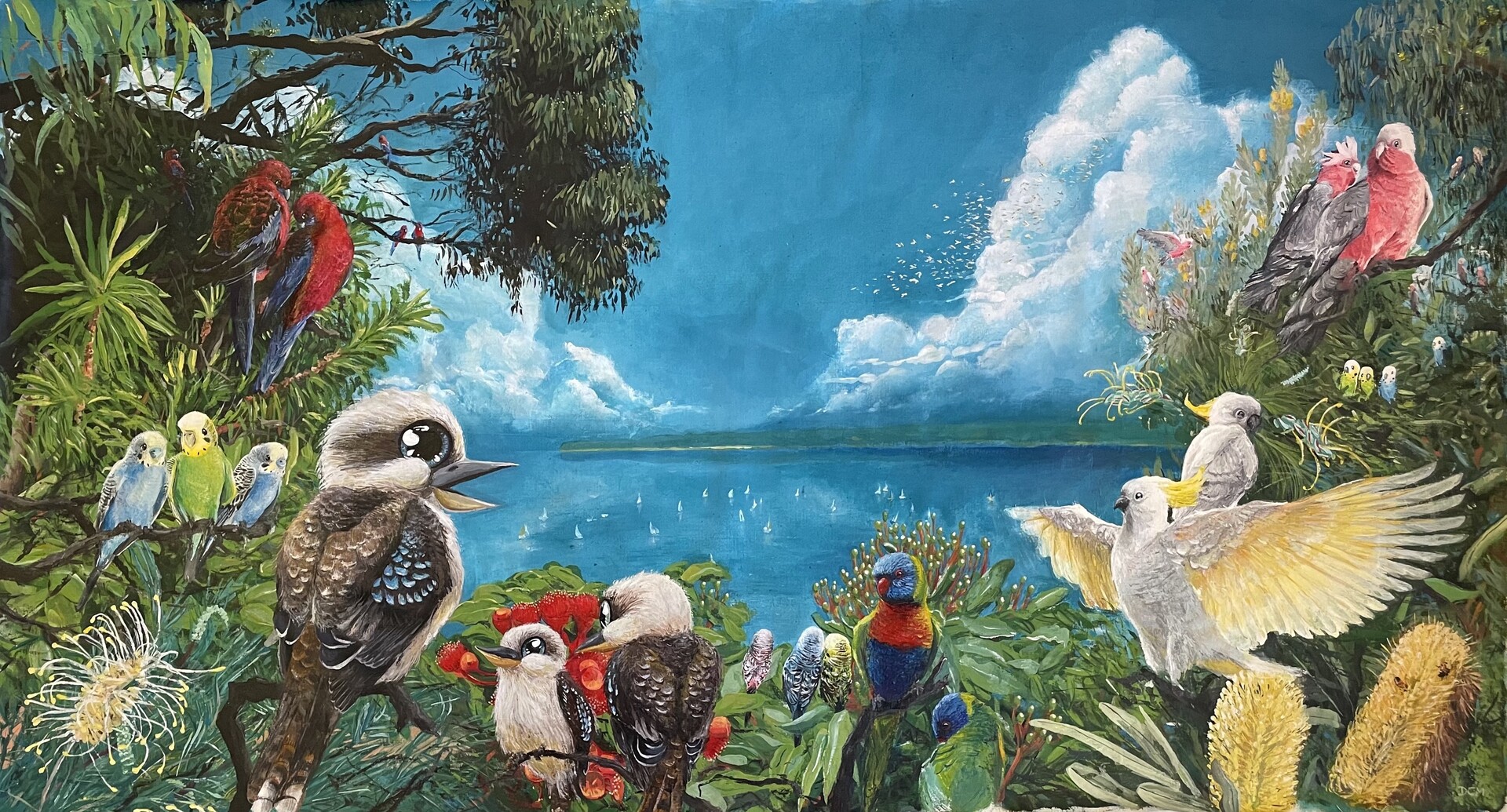 ArtStation Australian native birds painting