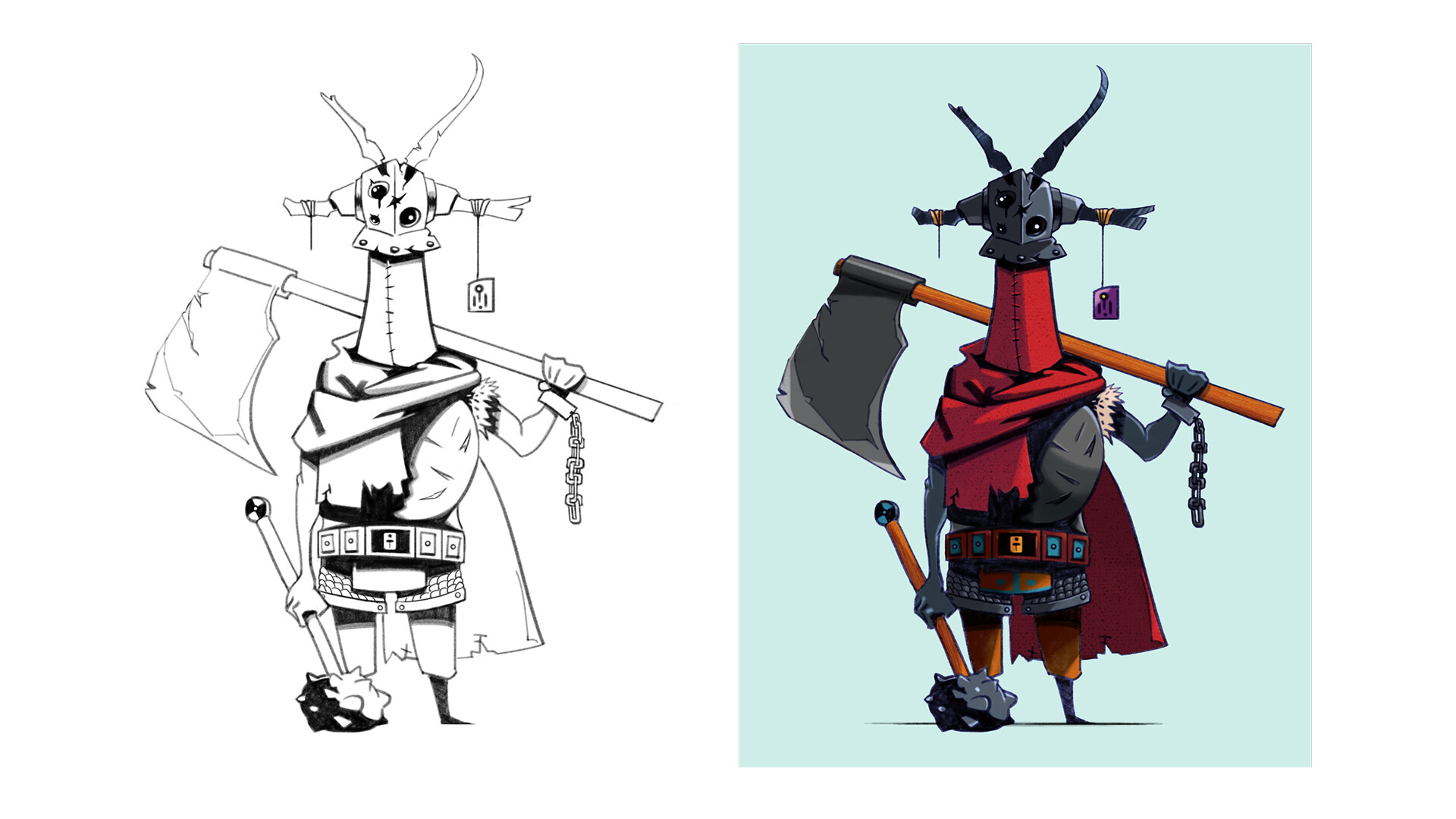 Artstation executioner concept and process work