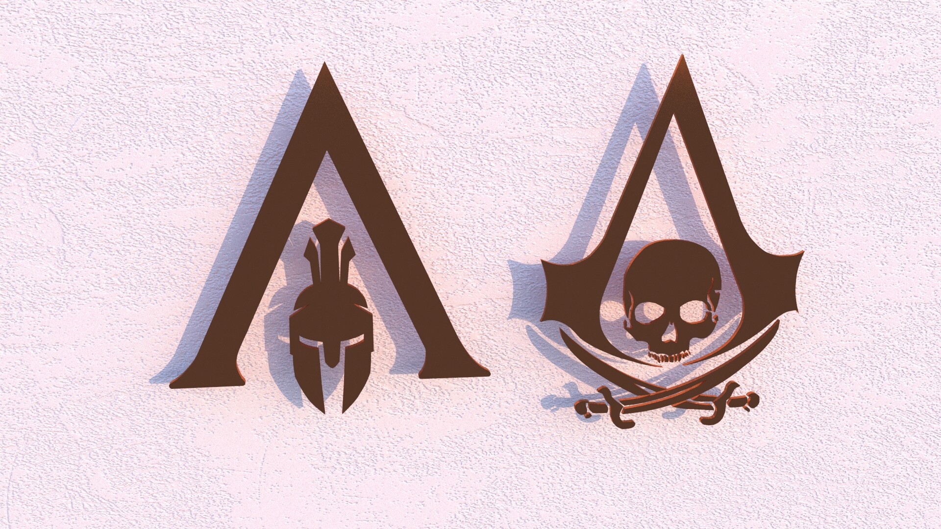 Assassins creed 2 logo, hyperdetailed, artstation