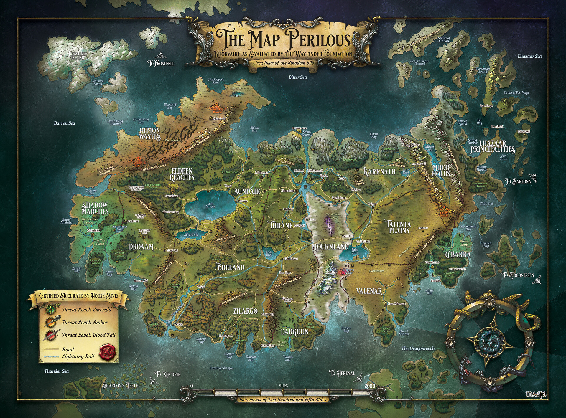 Khorvaire Eberron Fantasy City Map Fantasy World Map