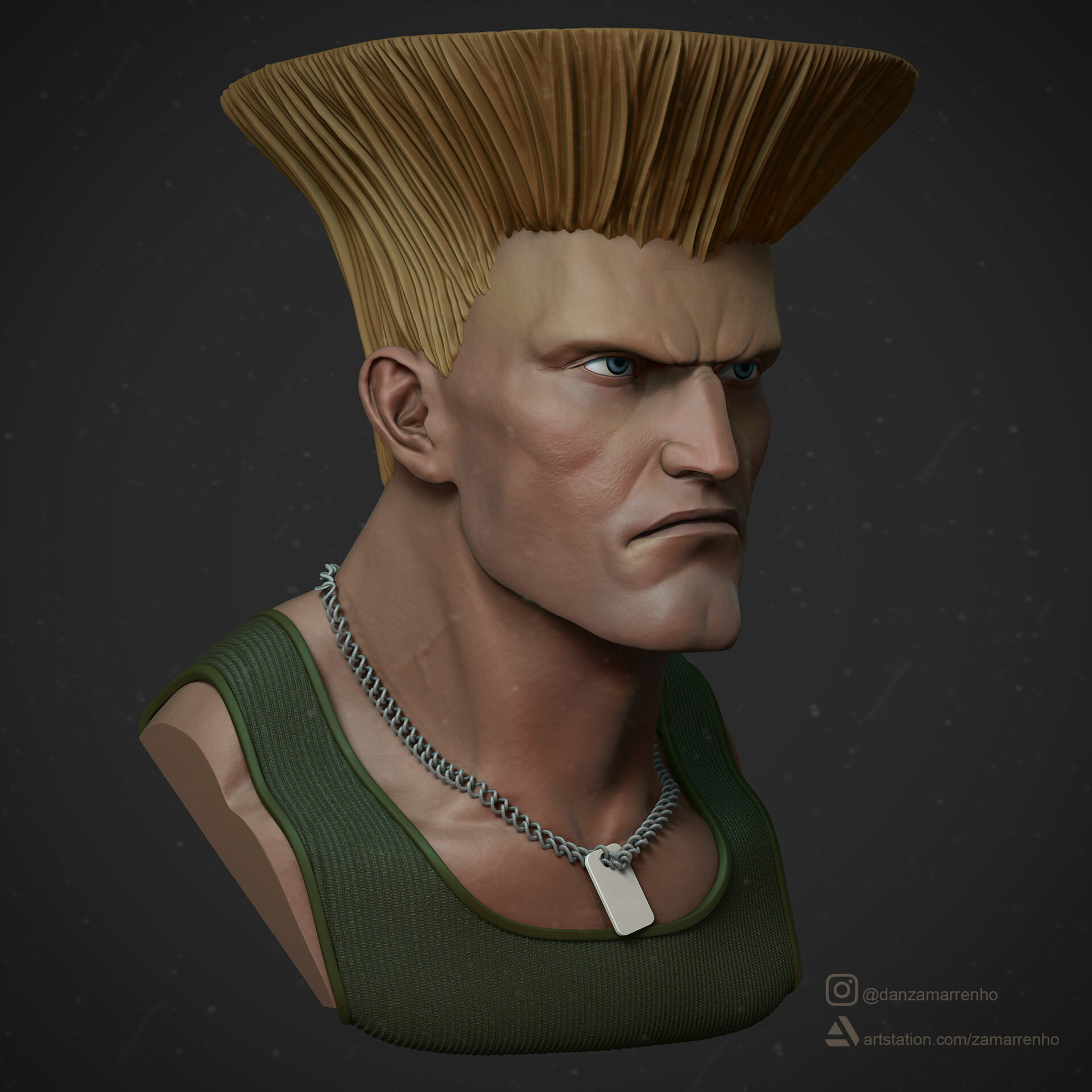 ArtStation - Guile from Street fighter