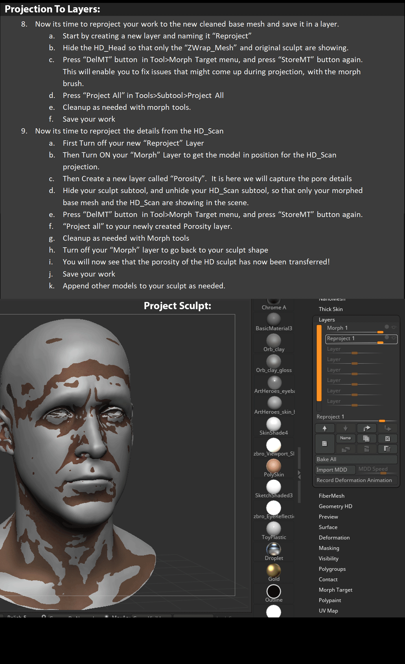 Project Sculpt to layer, and Project Scan to layer demo.