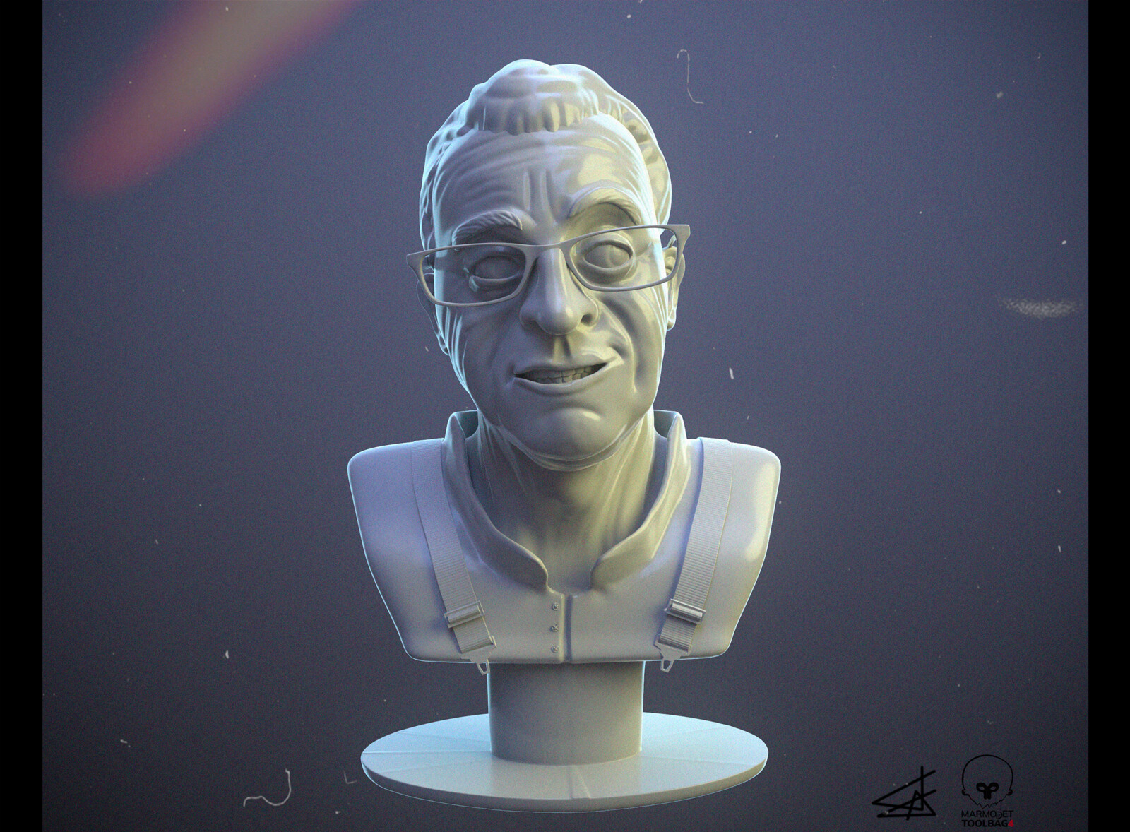 Old Man scultpure in Zbrush