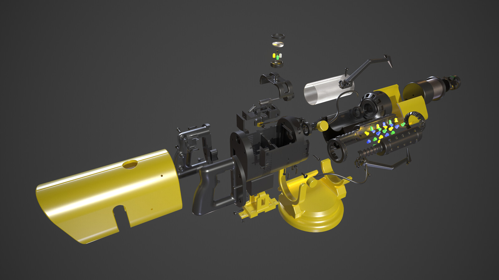 Portal Gun from mod Portal Stories: Mel design for 3D printing